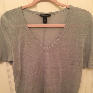 BR Steel Blue linen T-shirt